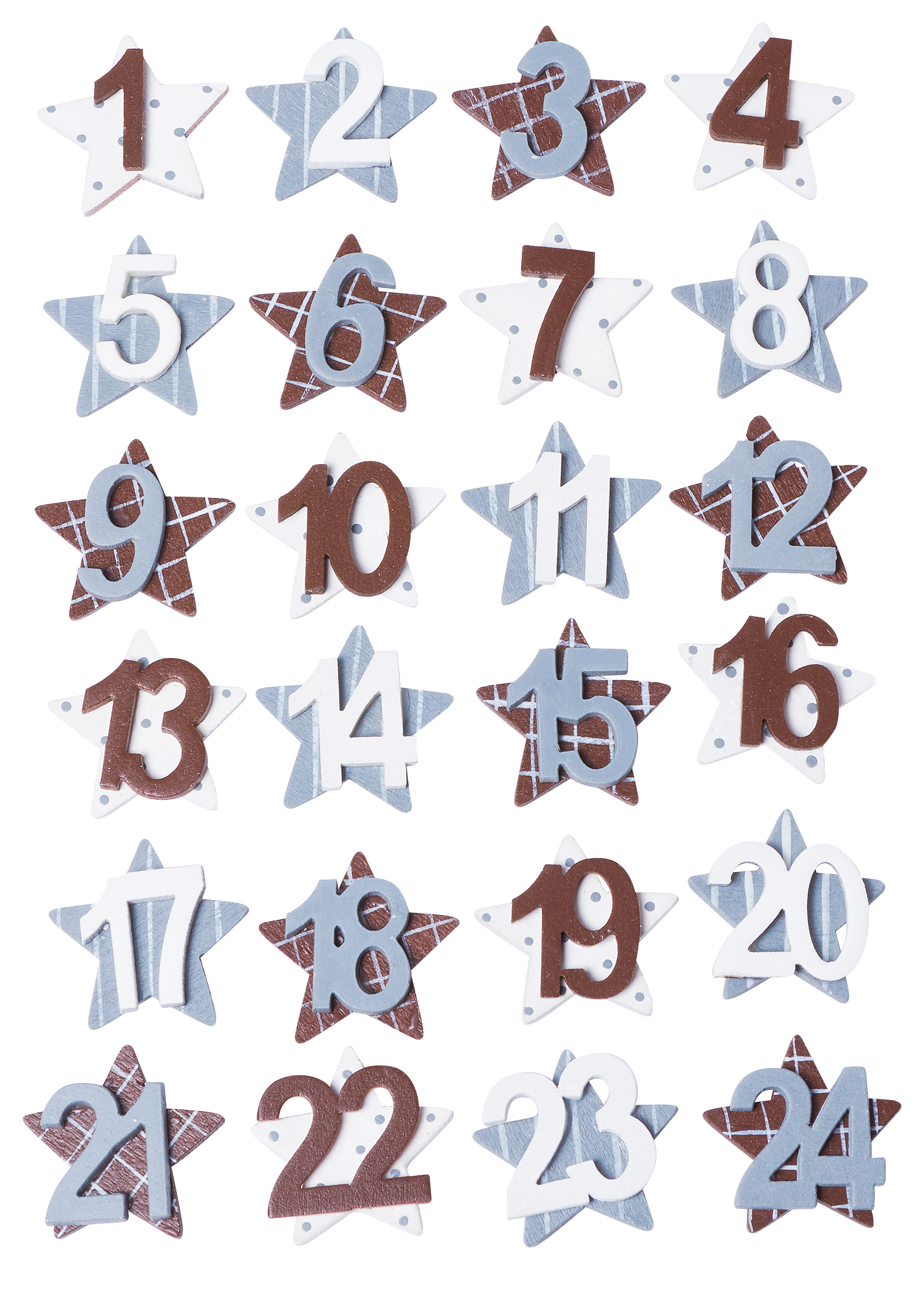 Chiffres calendrier de l'Avent VBS « Vintage