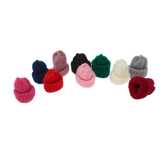 Mini-bonnets VBS, 10 pc. H 5,5 cm