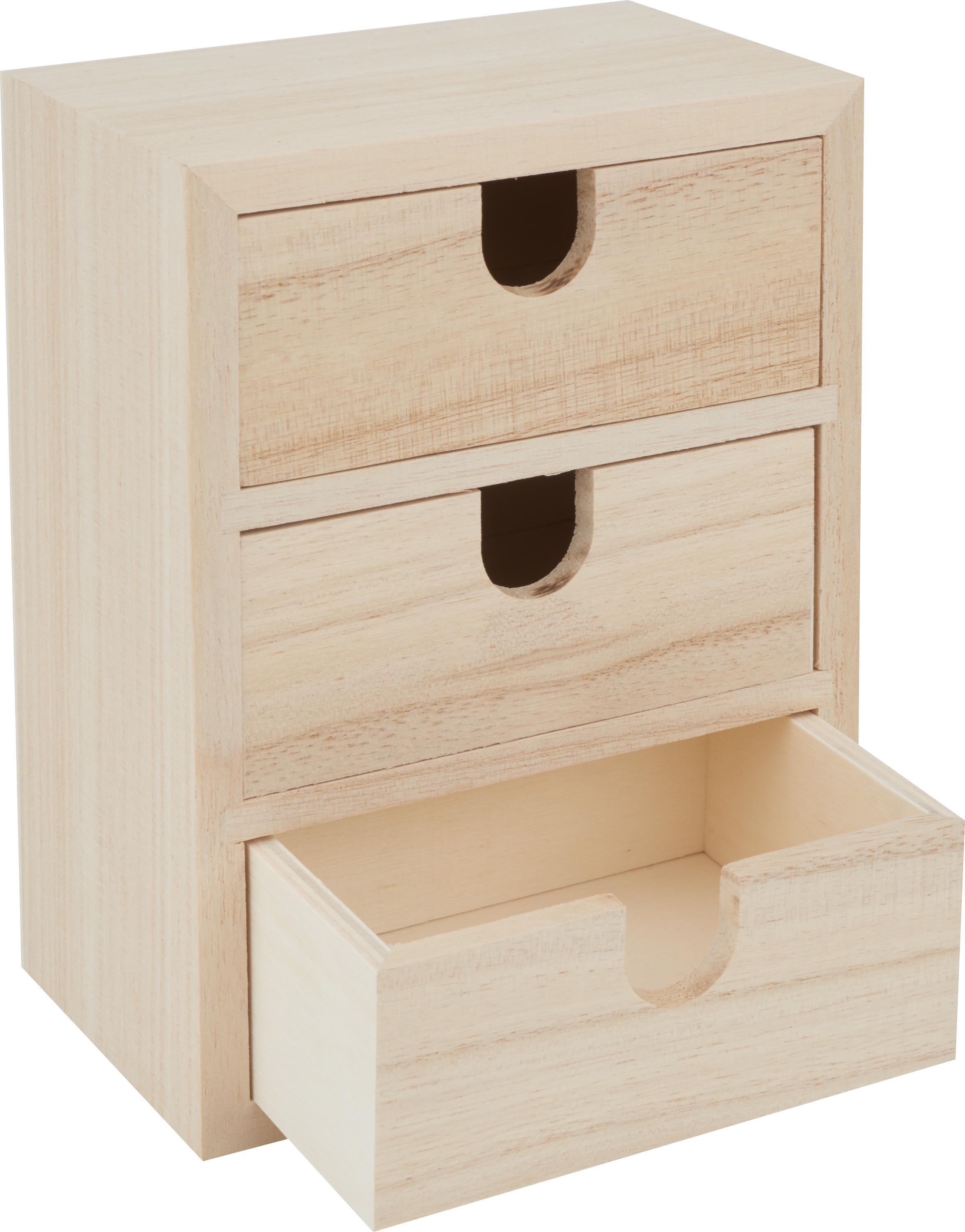 Mini meuble à tiroir 20x11x18cm arrondi - Supports Bois