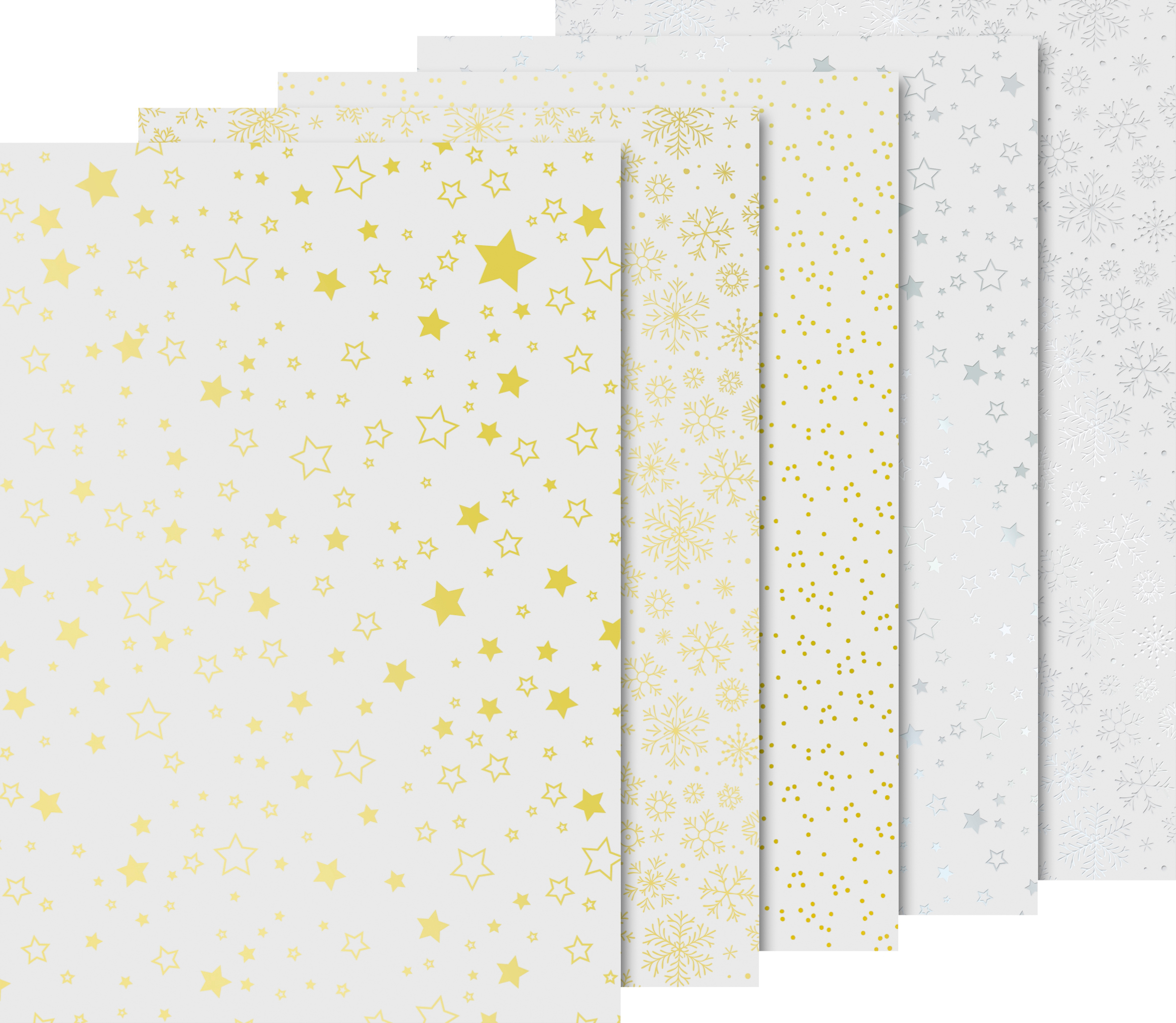 Lot De 50 Enveloppes C6 Marron Sable - Étoiles Dorées En Relief, Papier Kraft Recyclé 120 G/m² (114x162 Mm)