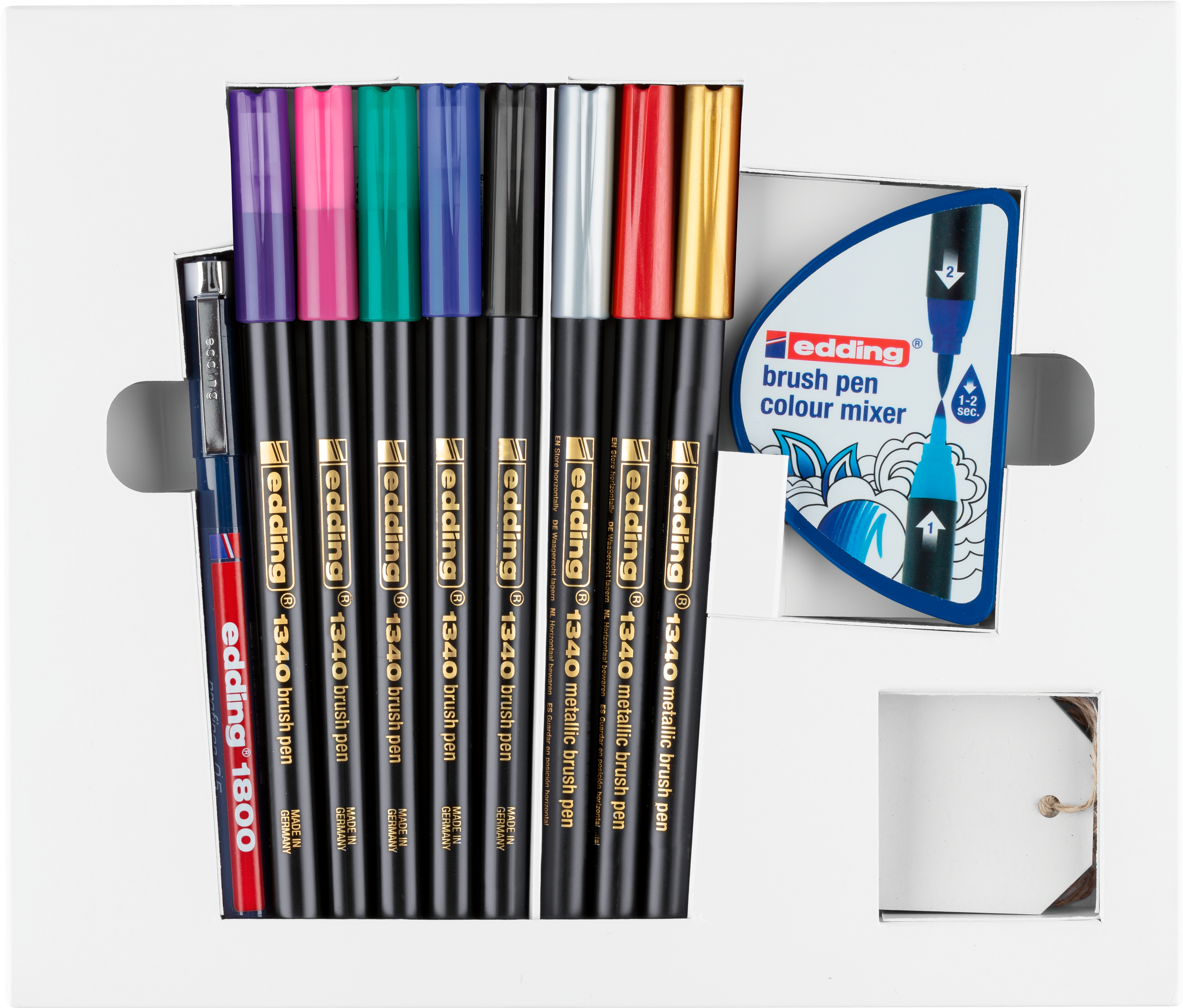 Brush Lettering, Edding 1340 Starter Set, Set of 10 Pens, Markers