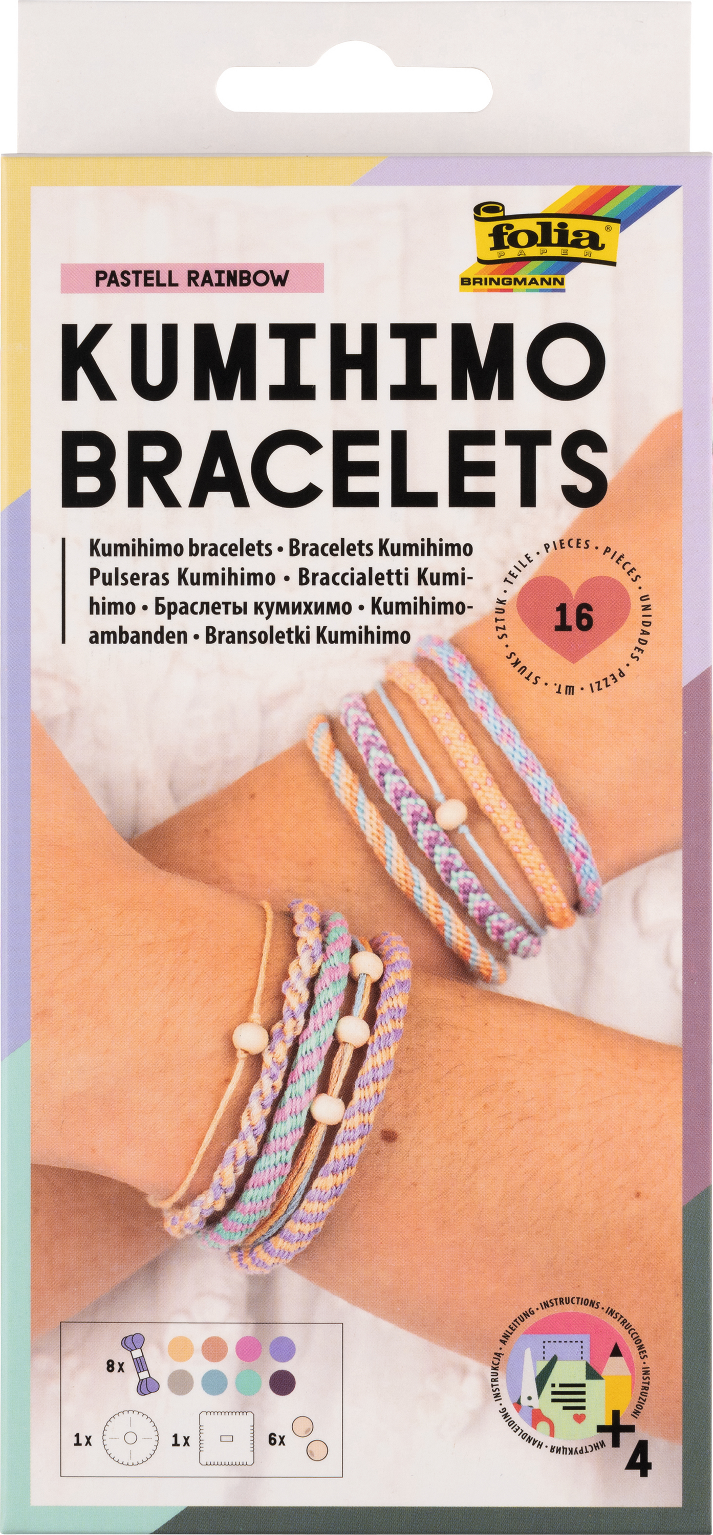 Kit 4 Disques Kumihimo - Ronds Et Carrés En Mousse EVA - Pour Tresser Bracelets, Cordons, Bijoux DIY