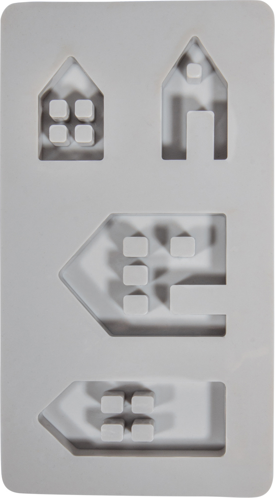 TREABEAR Lot De 4 Moules En Silicone Pour Maisons, Moules De