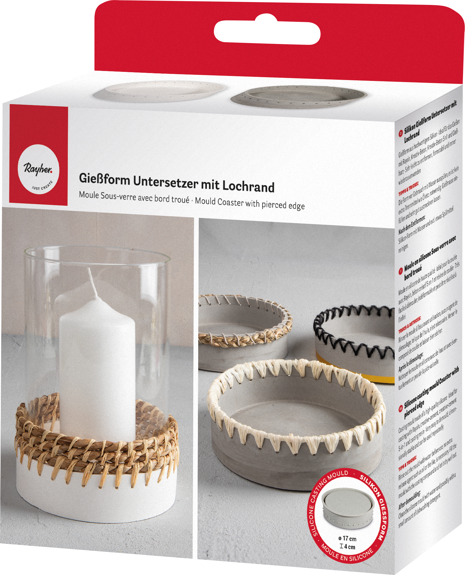 MOULE SILICONE JESMONITE Dessous De Verre Rond