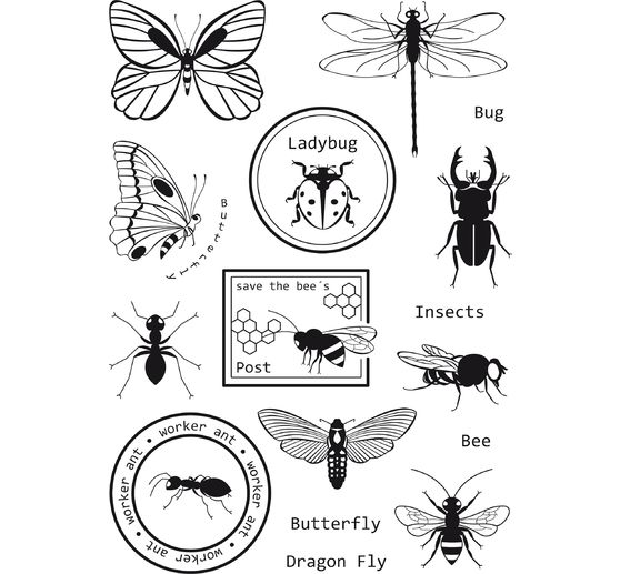 Tampons silicone VBS « Insectes »