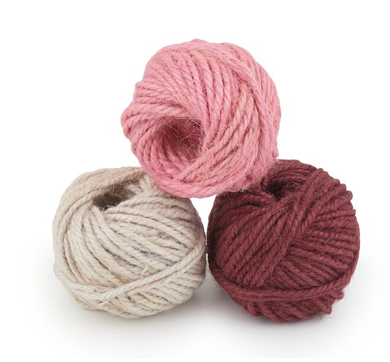 Jute cord set "Shabby Pink"