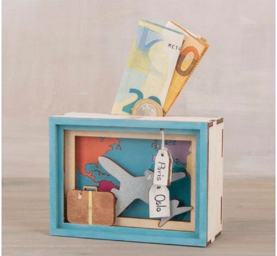 Kit de construction en bois tirelire « Love » - VBS Hobby