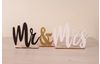 Inscription en bois « Mr & Mrs »