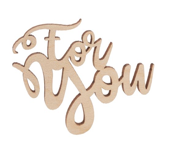 Mini-inscription en bois « For you »