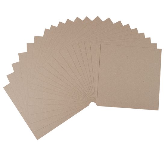 Carton kraft, 30,5 x 30,5 cm, 20 feuilles - VBS Hobby