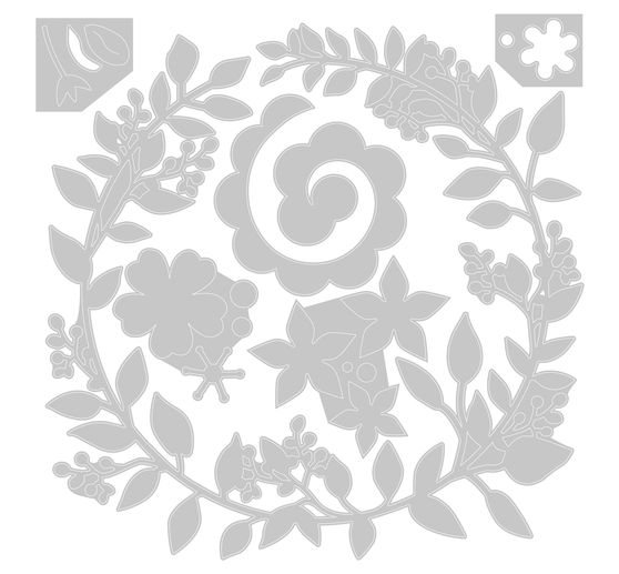 Sizzix Thinlits punching template "Wedding Wreath"