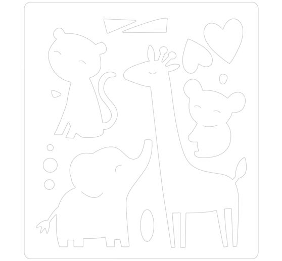 Gabarit d’estampe Sizzix Thinlits « Zoo Friends »