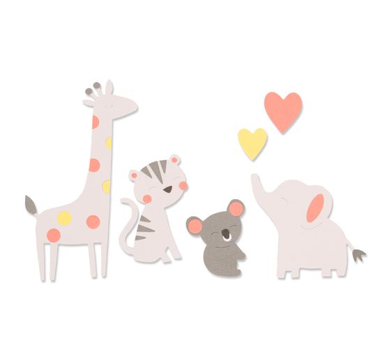 Gabarit d’estampe Sizzix Thinlits « Zoo Friends »