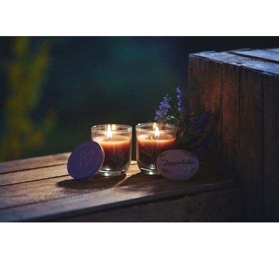 Bocal à couvercle en bois VBS, 2 pc.