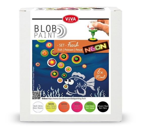 Set de peintures Viva Decor Blob Paint « Poisson »