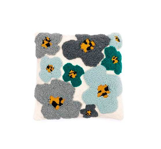 Set Punch needle Rico Design « Coussin à fleurs »
