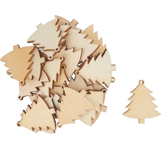 Pièces à disperser VBS « Sapin, Naturel », 25 pc., env. 32 x 30 mm