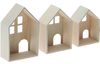 Maisonnettes en bois 3D, set de 3