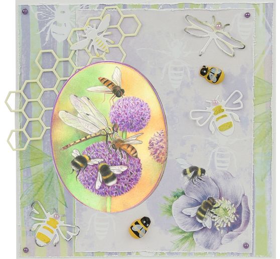 Gabarit d’estampe « Nid d’abeilles »