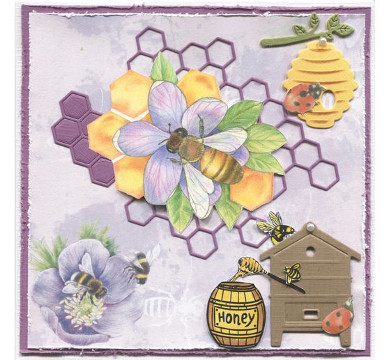 Gabarit d’estampe « Nid d’abeilles »