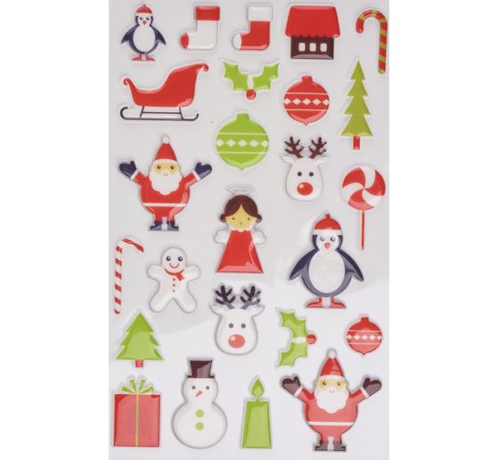Assortiment de stickers époxy « Noël »