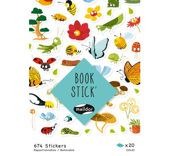 Carnet de stickers « Happy Nature », 674 pc.