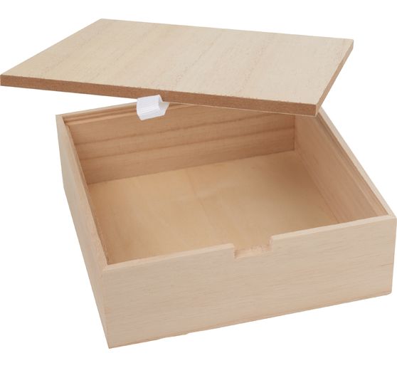 BELLE VOUS Boite Rangement Plastique Bureau Effet Bois avec 2