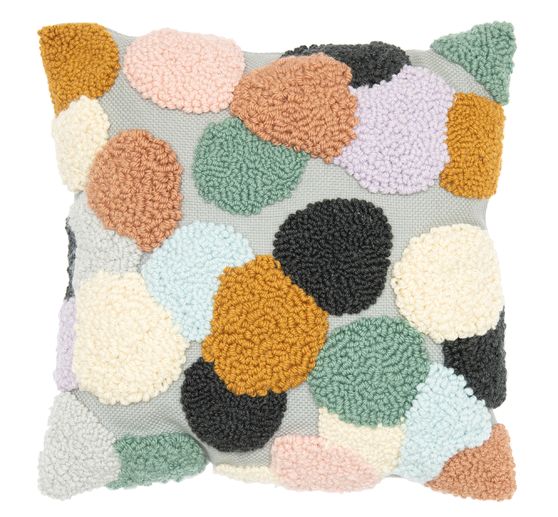 Rico Design Punch Needle Set cushion dots colored