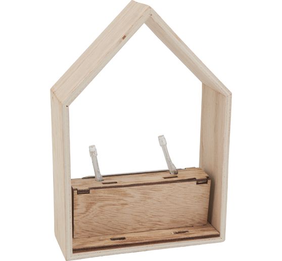 VBS Kit de construction en bois "Maison d'hiver", 9 pcs.
