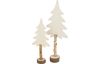 Sapin VBS « Frisco », set de 2, H 28,5 & 39 cm