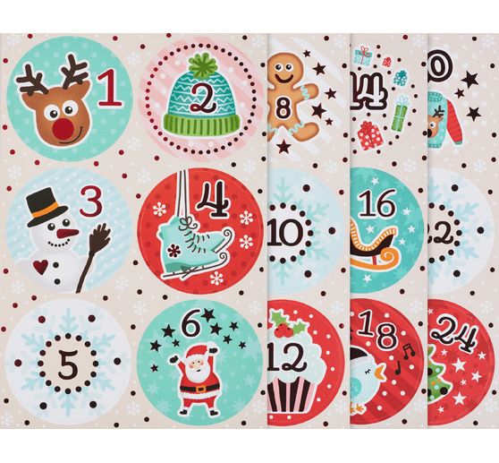 Sticker "Advent numbers" winter joys