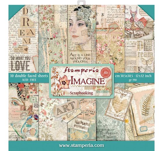 Bloc scrapbooking « Imagine »