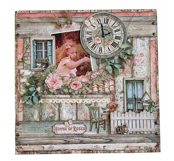 Bloc scrapbooking « House of Roses »