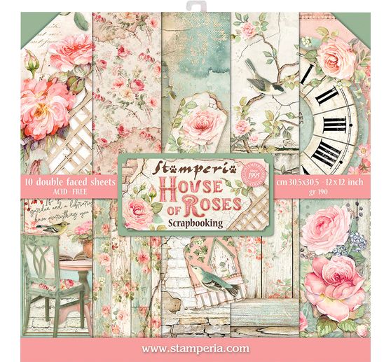 Bloc scrapbooking « House of Roses »