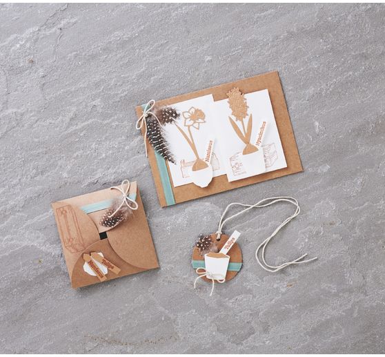 Set papier kraft VBS « Offrir »