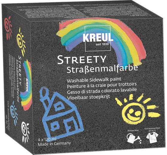 Peinture à la craie pour trottoirs KREUL « Set débutant Streety »