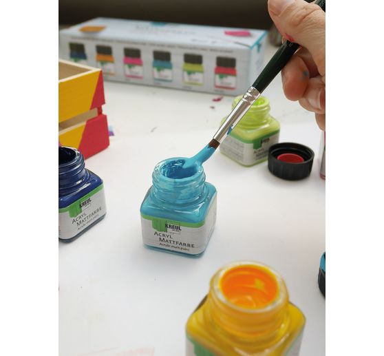 Set de peintures acryliques mates KREUL « Color Living », 6 x 20 ml