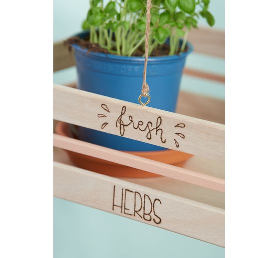 Caisses en bois VBS, plates, set de 3
