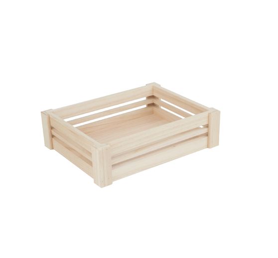 Caisses en bois VBS, plates, set de 3