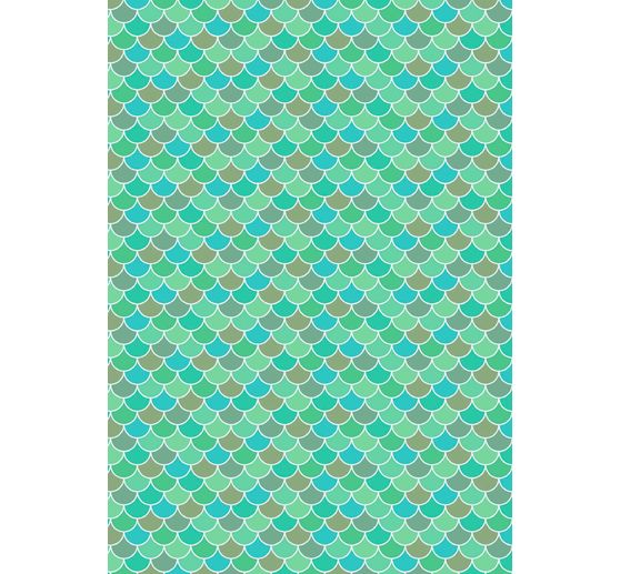Papier transparent « Ecailles vertes »