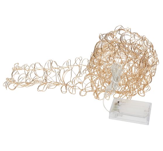 Natte lumineuse micro-LED VBS « Duluth », à piles, avec timer, 30 LED, L 100 cm