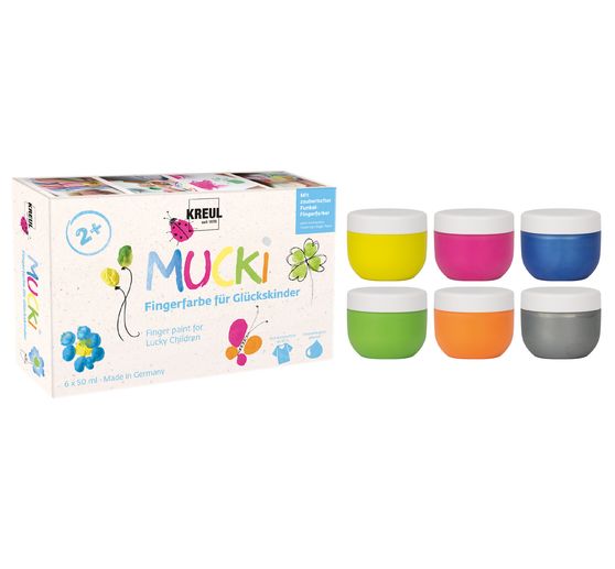 Coffret peinture au doigt MUCKI « Enfants heureux »