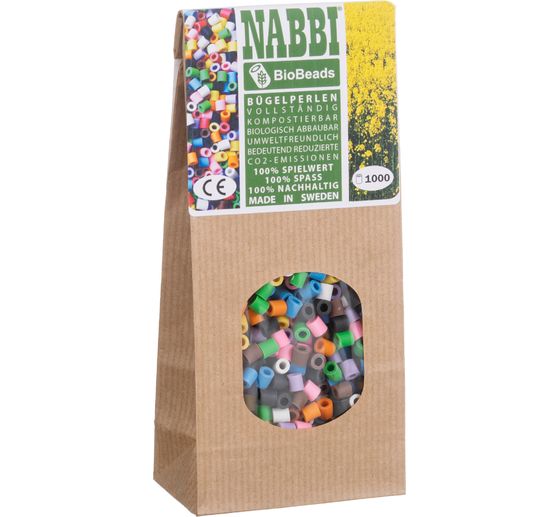 Perles à repasser écologiques Nabbi, 1000 pc.