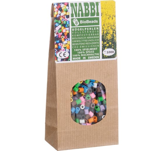 Perles à repasser écologiques Nabbi, 1000 pc.
