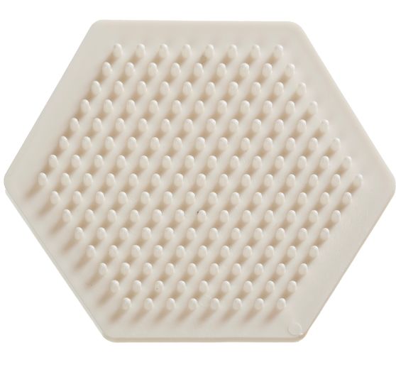 Plaque pour perles à repasser Nabbi, hexagone, 9 cm