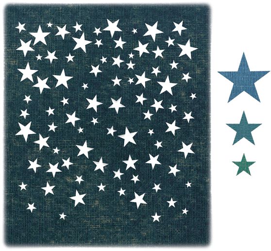 Gabarit d’estampe Sizzix Thinlits « Falling Stars by Tim Holtz »