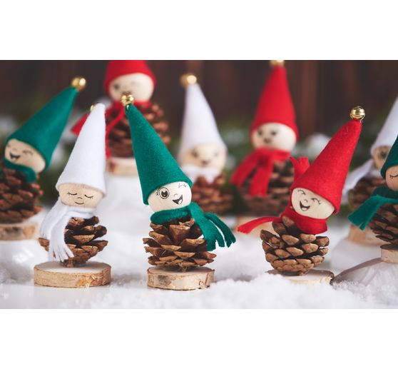 Kit créatif VBS « Lutins en pommes de pin », 10 pc.