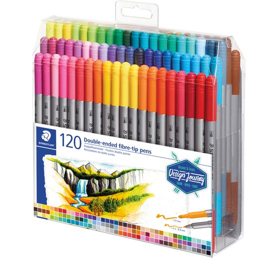 Feutres double pointe STAEDTLER, 120 pc.