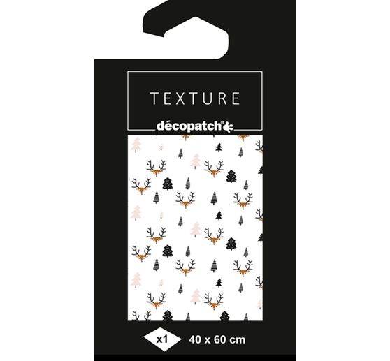 Papier Décopatch hotfoil « Forêt de Noël »