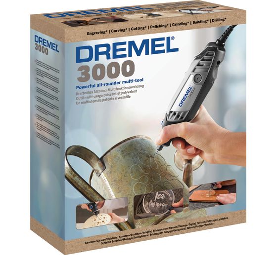 Outil multifonction Dremel 3000-2/25 Arts & Crafts, 2 embouts, 25 accessoires